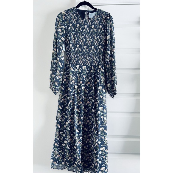 NWT Hill House Home The Ruby Nap Dress - Navy Bluebonnet Small - Picture 3 of 3